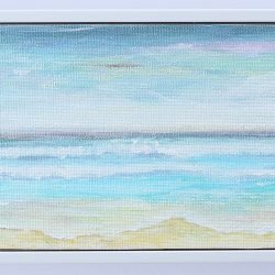 Waves of Calm (2023)Acrylic on Canvas,4 Inches X 12 Inches