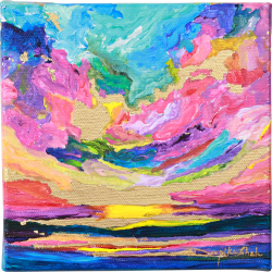 Golden Glow - 8 (2025) 🔴
Gold Foil and Acrylic on 3D Canvas
6 Inches x 6 Inches x 2.5 Inches