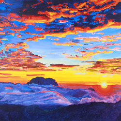 Ocean of clouds (2026)Acrylic on Canvas24 Inches X 36 Inches
