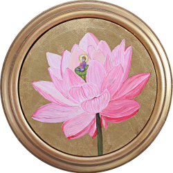 Zen Inception 1
Acrylic on Canvas with Gold foil
12 Inches x 18 Inches