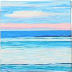 Horizon HarmonyAcrylic on Canvas,6 Inches X 6 Inches