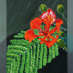 Crimson Bloom (2022)Acrylic on Canvas,
9 Inches X 12 Inches